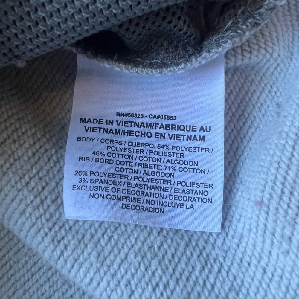Nike Womens Dry Mock Neck 1/2 Zip Long Sleeve Sweatshirt White Gray Tan Sz Large - Picture 6 of 7